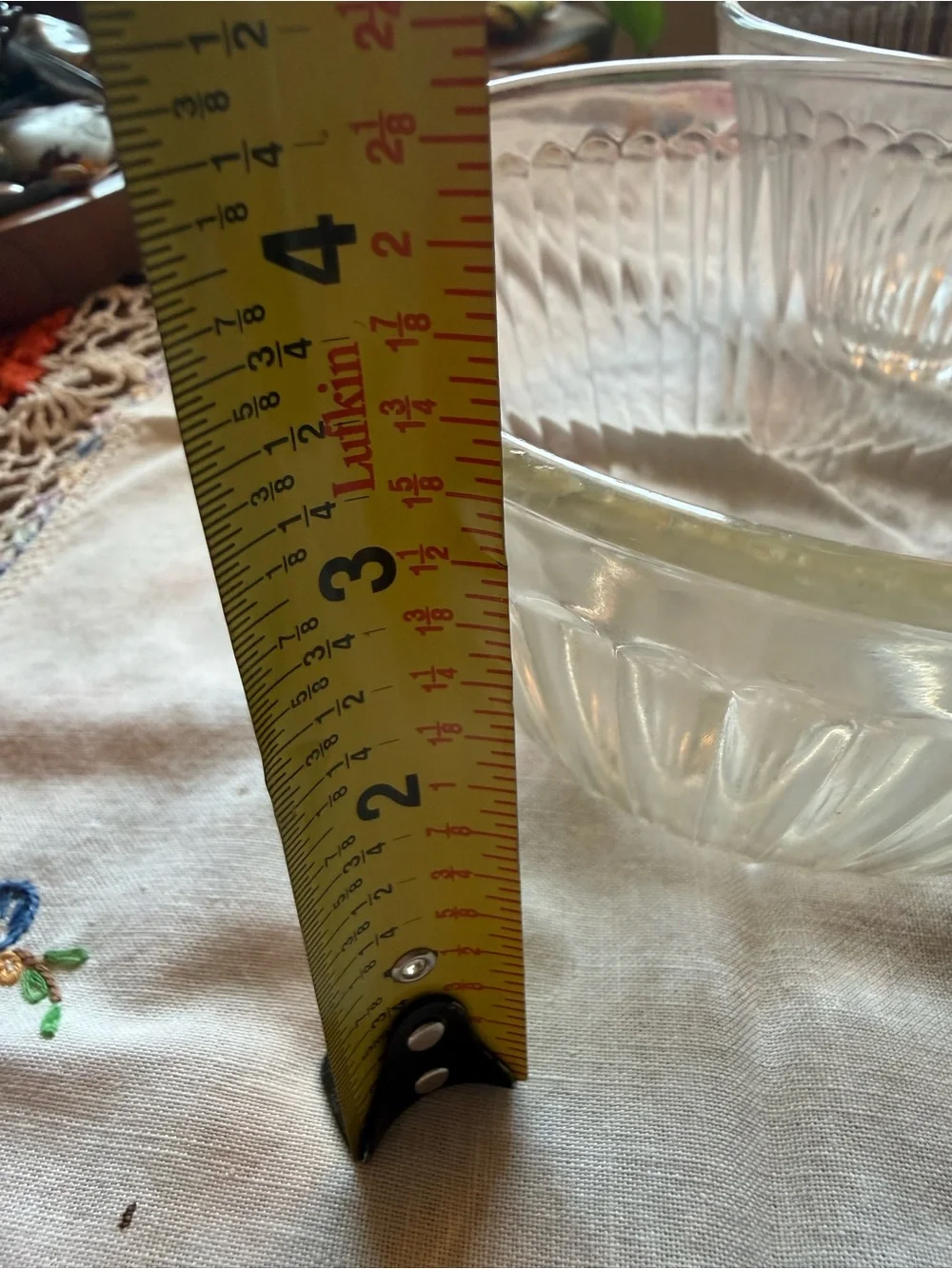 Pyrex 463 Clear Glass Custard Cups 6 oz Set of 2 USA